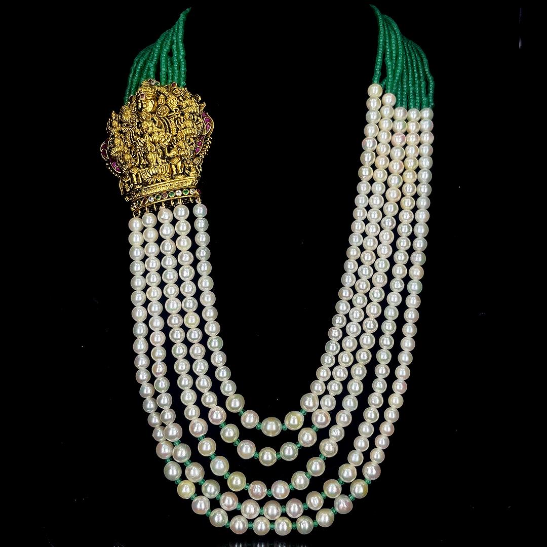 Vishnu Lakshmi Pendant Haram