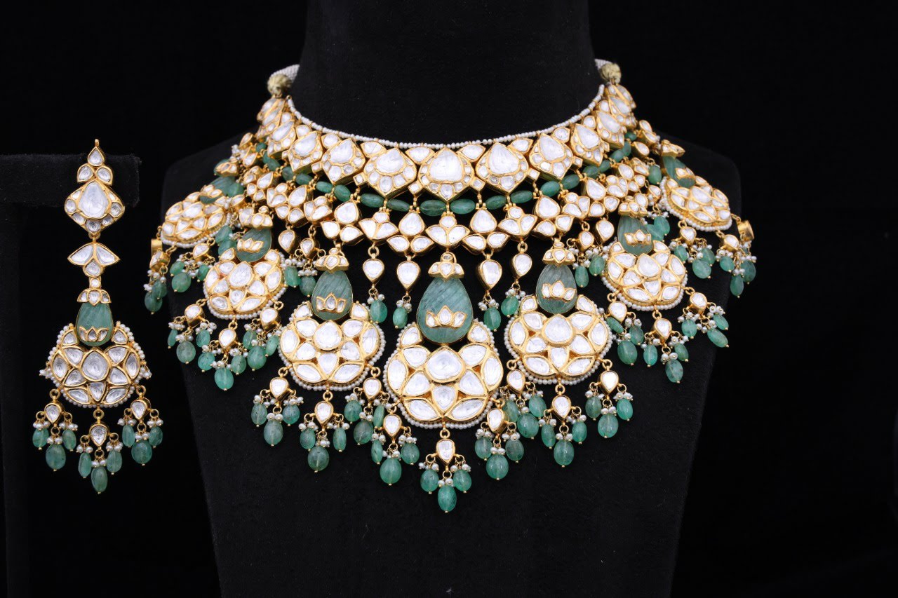 Jaipuri jadau choker