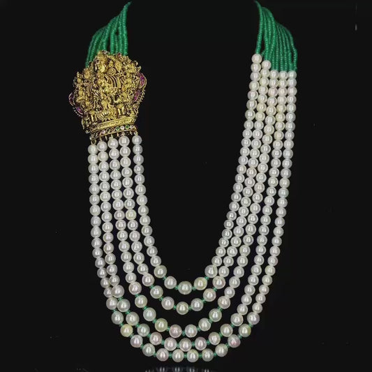 Vishnu Lakshmi Pendant Haram